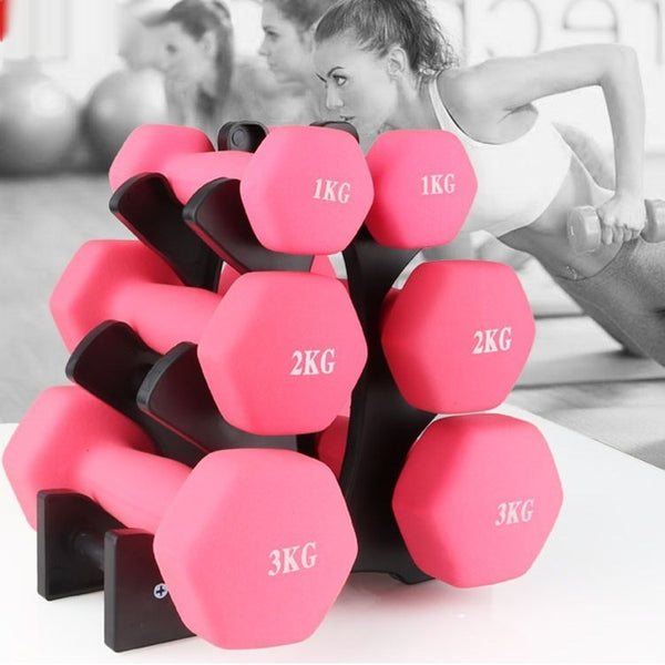 Compact Dumbbell Set with Rack – Perfect Home Gym Solution