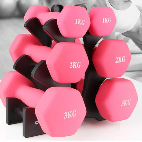 Compact Dumbbell Set with Rack – Perfect Home Gym Solution